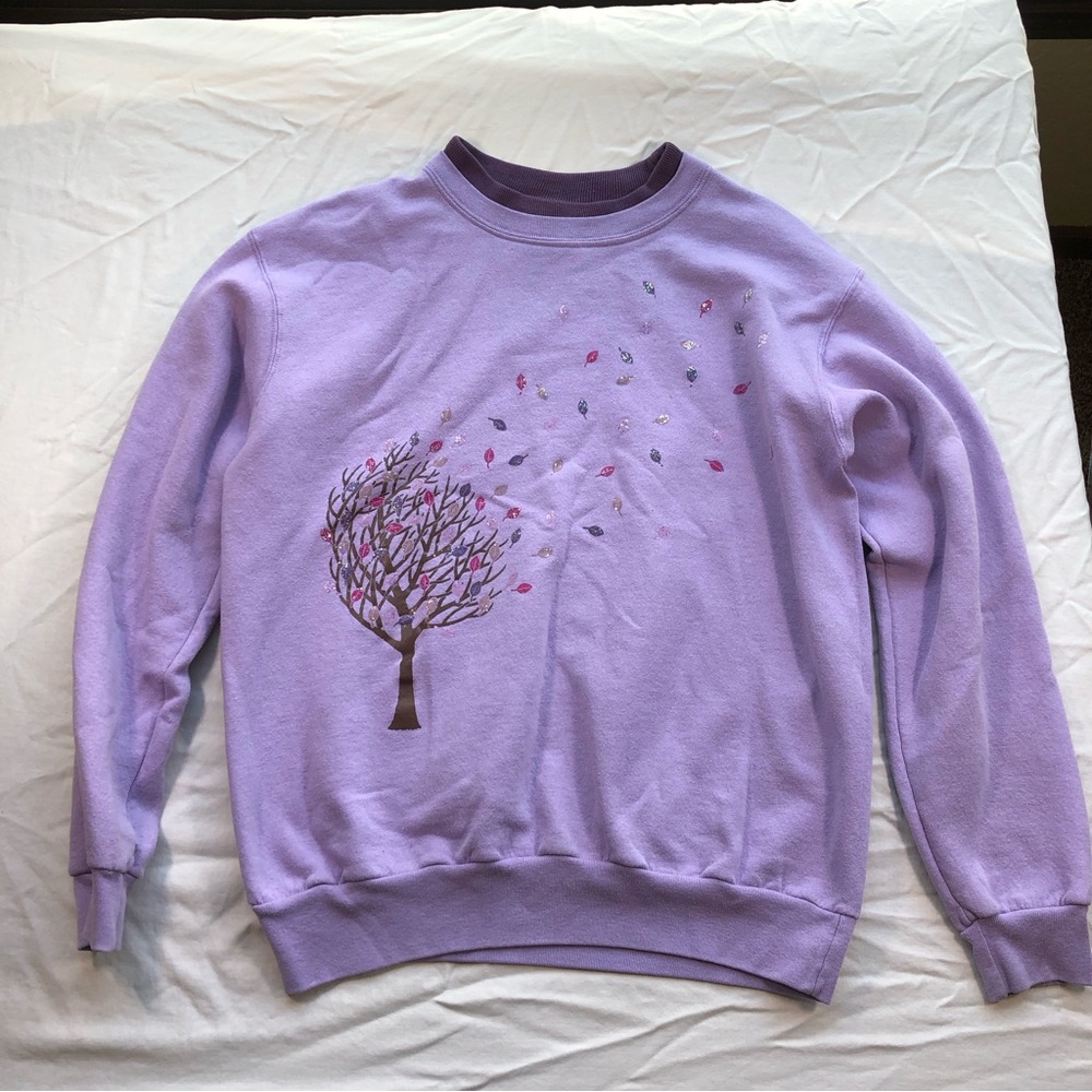 Vintage Grannycore Graphic Sweatshirt Sz Lg